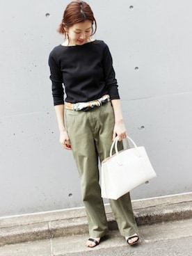 「リラックス感」｜Suzyさん（レディース・159cm）の春コーディネート