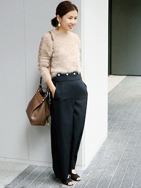 「IENA（イエナ）のアイテム（パンツ）」を使った、Suzyさん（レディース・159cm）の夏コーディネート