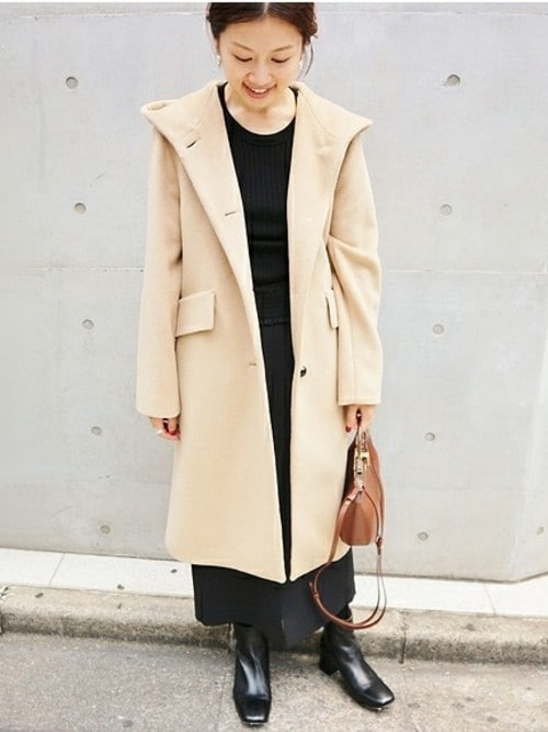 IENA（イエナ）の「アンゴラビーバーフードコート◇（その他アウター