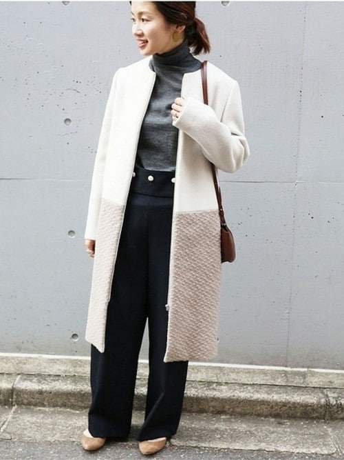 IENA（イエナ）の「ループブロッキングノーカラーコート◇（その他