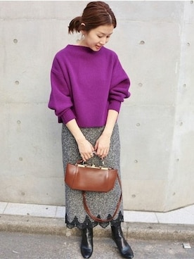 Suzyさん（レディース・159cm）の冬コーディネート