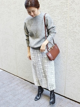 Suzyさん（レディース・159cm）の冬コーディネート