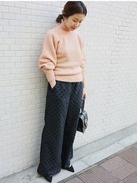 「IENA（イエナ）のアイテム」を使った、Suzyさん（レディース・159cm）の冬コーディネート