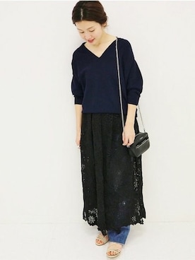 LUANA レース巻きスカート◇を使った人気ファッションコーディネート