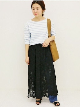 「IENA（イエナ）のアイテム」を使った、Suzyさん（レディース・159cm）の冬コーディネート