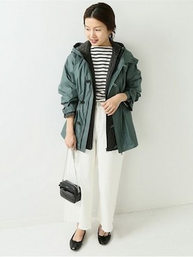 「IENA」｜「アイテム（ブルゾン）」を使った、Suzyさん（レディース・159cm）の冬コーディネート