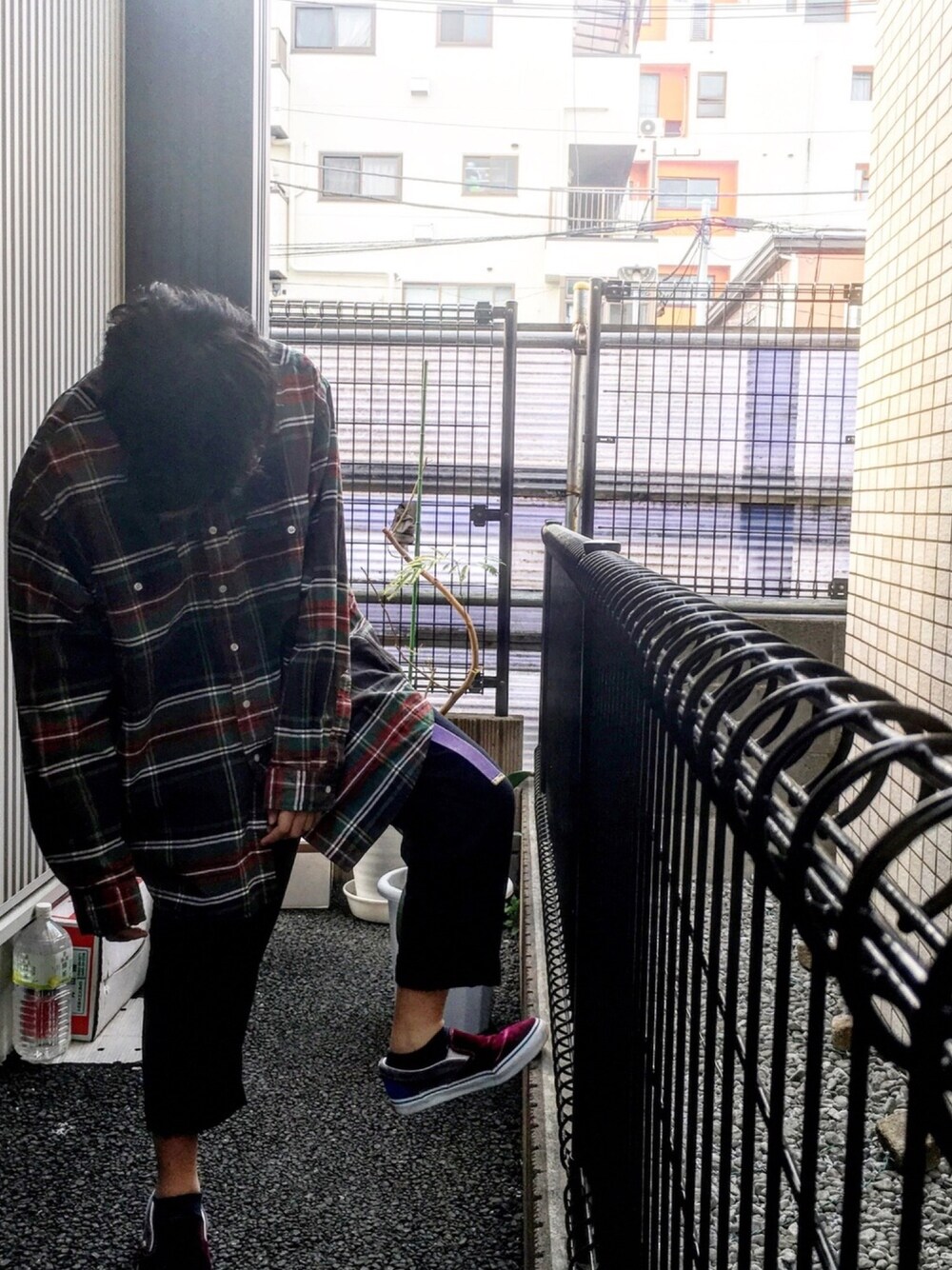 「ラルフローレン、COMME des GARCONS、コムデギャルソン、シャツ、ツナギジャパン、メンズ、紫ベルト、おしゃれさんと繋がりたい、高校生、Ralph Lauren」｜「RALPH LAURENのアイテム（シャツ/ブラウス、その他）」を使った、Haz/はすさん（メンズ・165cm）の春コーディネートの1枚目の写真