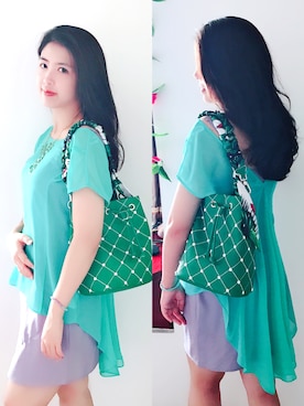 「Forever New（フォーエバーニュー）のアイテム」を使った、Wendy.Zさん（レディース・161cm）の夏コーディネート