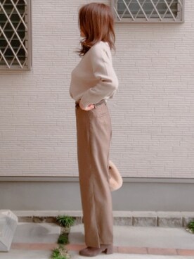 「着まわしコーデ」｜「アイテム（ブーツ）」を使った、hitomihさん（レディース・171cm）の冬コーディネート