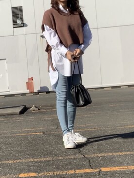 hitomihさん（レディース・171cm）の冬コーディネート