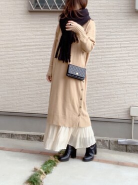 hitomihさん（レディース・171cm）の冬コーディネート