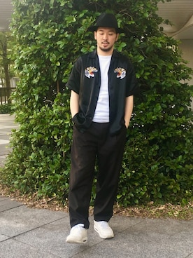 「CASPER JOHN AIVER（キャスパージョンアイバー）のアイテム」を使った、N∀Nさん（メンズ・168cm）の夏コーディネート