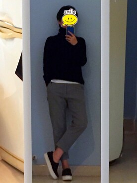 「OPENING CEREMONY（オープニングセレモニー）のアイテム（ローファー）」を使った、YYさん（レディース・160cm）の秋コーディネート