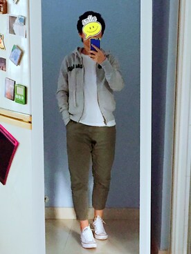 「Roots Canadaのアイテム（トップス）」を使った、YYさん（レディース・160cm）の冬コーディネート