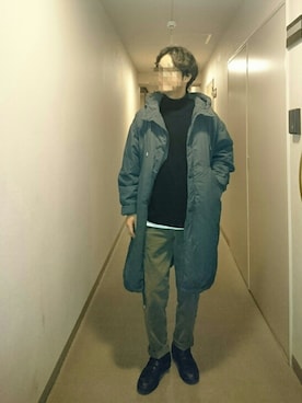 「TEATORA（テアトラ）のアイテム（ジャケット/アウター）」を使った、isohさん（メンズ・174cm）の冬コーディネート