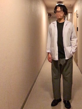 「CHAMULA（チャムラ）のアイテム（サンダル）」を使った、isohさん（メンズ・174cm）の夏コーディネート