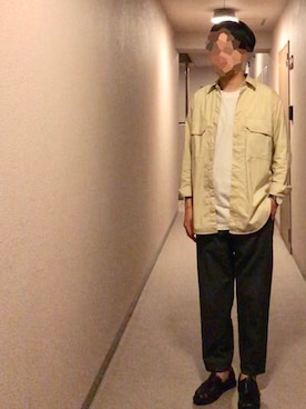 「CHAMULA（チャムラ）のアイテム（サンダル）」を使った、isohさん（メンズ・174cm）の夏コーディネート