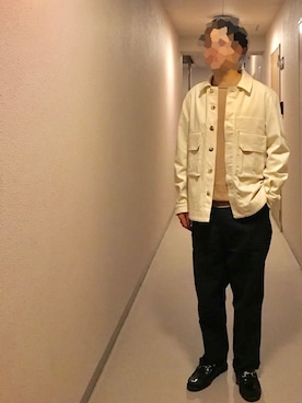 「STUDIO NICHOLSON（スタジオニコルソン）のアイテム（ブルゾン）」を使った、isohさん（メンズ・174cm）の春コーディネート