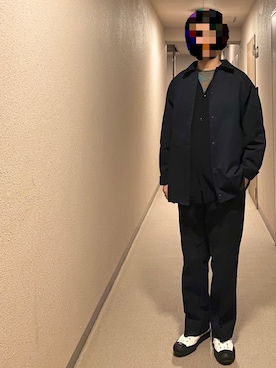 「YAECA（ヤエカ）のアイテム（ブルゾン）」を使った、isohさん（メンズ・174cm）の春コーディネート