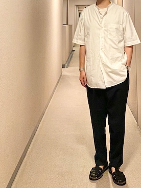 「ENDのアイテム（アクセサリー）」を使った、isohさん（メンズ・174cm）の夏コーディネート