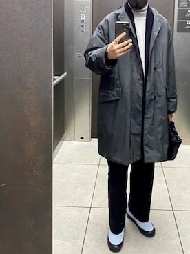 「TEATORA（テアトラ）のアイテム（ジャケット/アウター）」を使った、isohさん（メンズ・174cm）の冬コーディネート