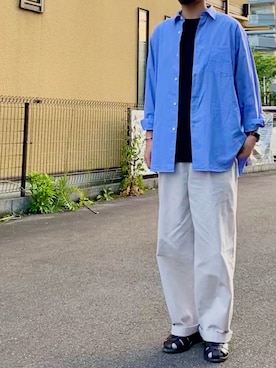 「THE HINOKI（ザ ヒノキ）のアイテム」を使った、isohさん（メンズ・174cm）の春コーディネート