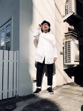 「ITTY BITTY（イッティービッティー）のアイテム（トップス）」を使った、ゴカン ヒロユキさん（メンズ・173cm）の冬コーディネート