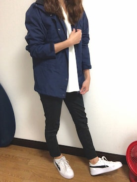 「Honeys（ハニーズ）のアイテム（チノパンツ）」を使った、chanさん（レディース・157cm）の夏コーディネート