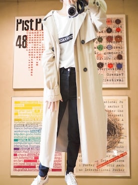 「Selected   （-）のアイテム（ジャケット/アウター）」を使った、ゆうきさん（レディース・154cm）の春コーディネート