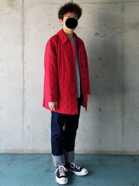 「キルティングコート」｜Yuukiさん（メンズ・169cm）の秋コーディネート