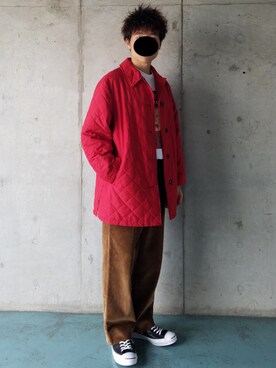 「アイラブCONVERSE」｜「アイテム（その他アウター）」を使った、Yuukiさん（メンズ・169cm）の冬コーディネート