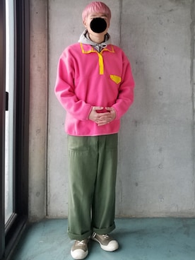 「スナップT」｜「アイテム（その他アウター）」を使った、Yuukiさん（メンズ・169cm）の春コーディネート