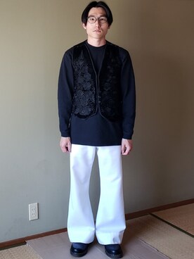 「Guess（ゲス）のアイテム（アクセサリー）」を使った、Yuukiさん（メンズ・169cm）の春コーディネート