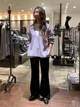 フレアパンツ 黒 の人気ファッションコーディネート Wear