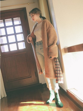 「 カジュアル」｜「アイテム（その他）」を使った、STYLENANDAさん（レディース・164cm）の冬コーディネート