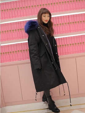 「 カジュアル」｜「アイテム（その他）」を使った、STYLENANDAさん（レディース・164cm）の冬コーディネート