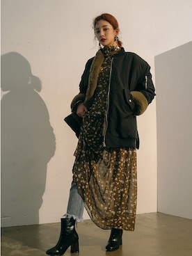 「 カジュアル」｜「アイテム（その他）」を使った、STYLENANDAさん（レディース・164cm）の冬コーディネート