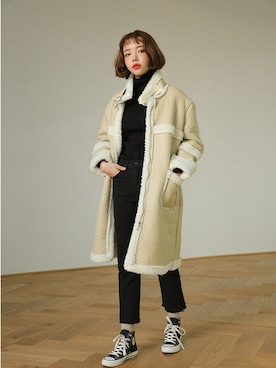 「 カジュアル」｜「アイテム（その他）」を使った、STYLENANDAさん（レディース・164cm）の冬コーディネート