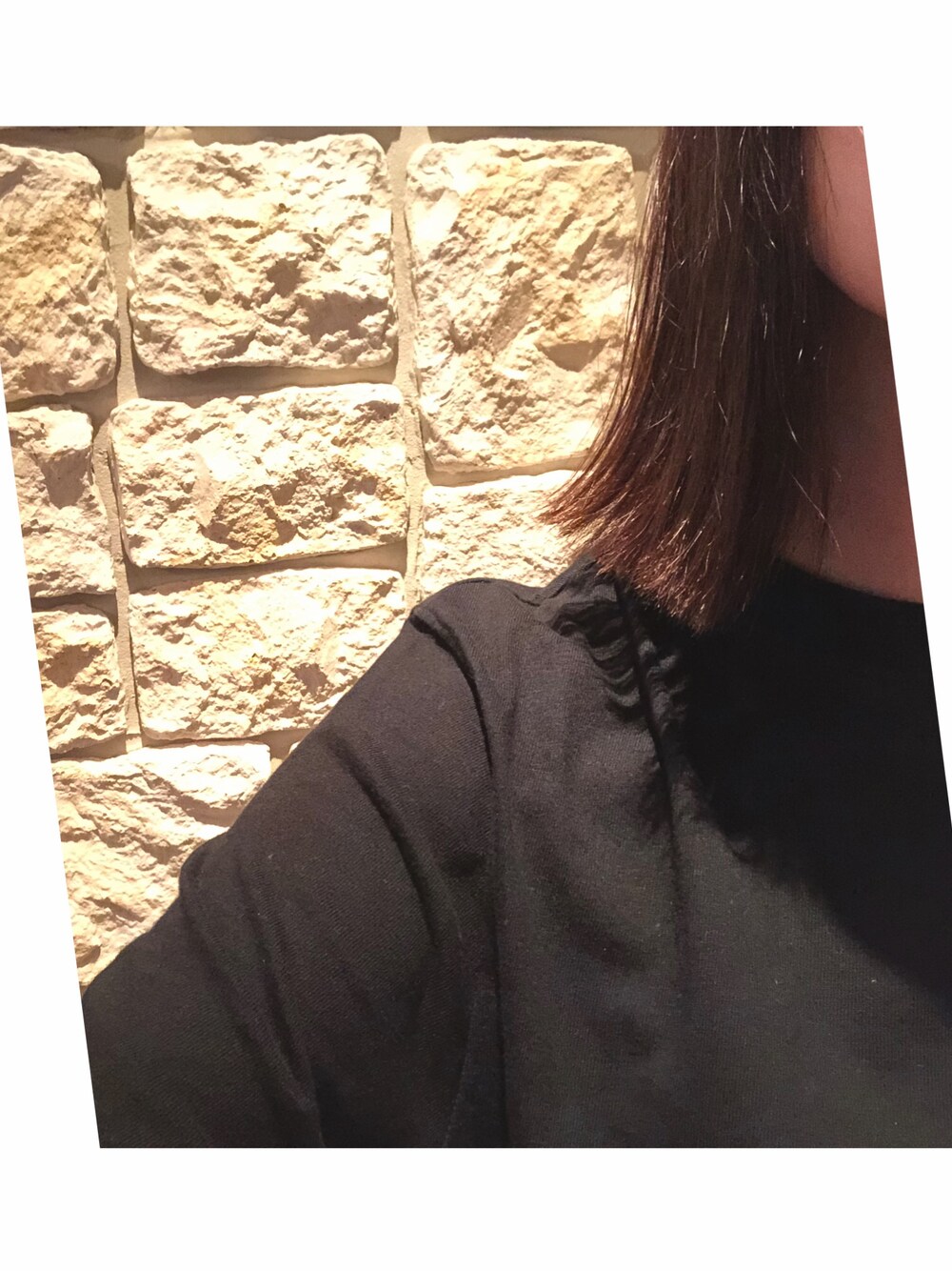 「おかっぱ、パッツン、シンプルコーデ、プチプラ」｜「UNIQLOのアイテム（Tシャツ/カットソー、ブラック系）」を使った、ぇむさん（レディース・162cm）の夏コーディネートの1枚目の写真