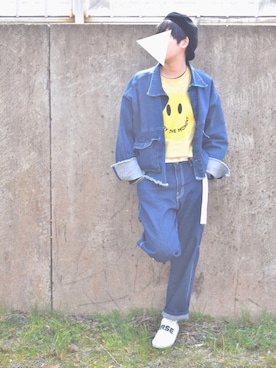 「アイテム（スキンケア）」を使った、かんたさん（メンズ・174cm）の春コーディネート