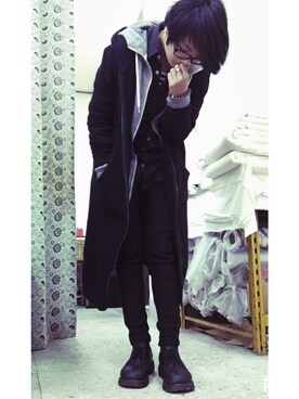 「FOREVER 21（フォーエバー トゥエンティーワン）のアイテム（ダウンジャケット/コート）」を使った、佐伯さん（レディース・164cm）の冬コーディネート