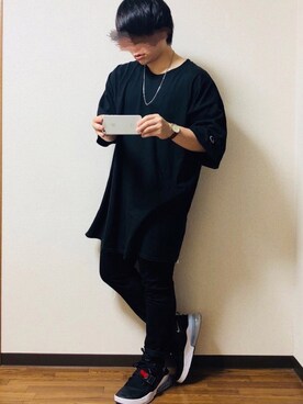 「アイテム（バングル/リストバンド）」を使った、 そら。さん（メンズ・165cm・20代）の夏コーディネート