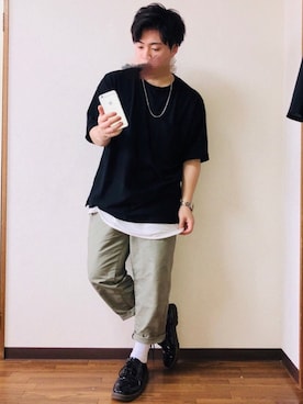 「アイテム（バングル/リストバンド）」を使った、 そら。さん（メンズ・165cm・20代）の夏コーディネート