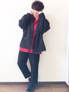 「ストリート服が好き」｜「アイテム（ナイロンジャケット）」を使った、 そら。さん（メンズ・165cm）の秋コーディネート