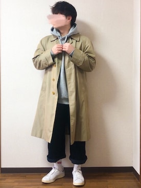 「バーバリー」｜「アイテム（その他）」を使った、 そら。さん（メンズ・165cm）の冬コーディネート