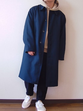 「アイテム（ステンカラーコート）」を使った、 そら。さん（メンズ・165cm・20代）の秋コーディネート