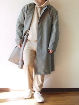 「アイテム（ステンカラーコート）」を使った、 そら。さん（メンズ・165cm・20代）の秋コーディネート