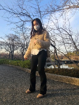 「Charles Chaton（シャルルシャトン）のアイテム（ジャケット/アウター）」を使った、さやさん（レディース・152cm）の冬コーディネート