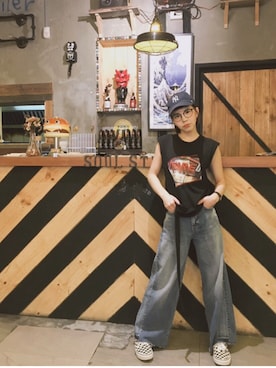 「アイテム（スリッポン、その他）」を使った、Oliviaさん（レディース・155cm）の秋コーディネート