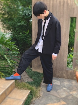 「UNIQLO（ユニクロ）の50色ソックス（消臭機能付き）（ソックス/靴下）」を使った、🇨🇭なたちん🇨🇭さん（メンズ・172cm）の冬コーディネート